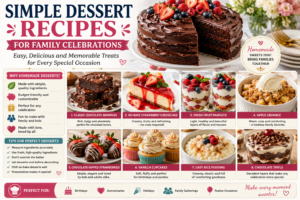 Simple Dessert Recipes for Family Celebrations: Easy Homemade Treats Everyone Will Love
